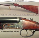 WEBLEY & SCOTT 20 BORE MODEL 702 GAME GUN- AS NEW & OVERALL 99%- MADE in 1968- TOTALLY ORIGINAL- 100% CASE COLORS- ONLY 5 Lbs. 8 Oz.- NICE WOOD- SUPER