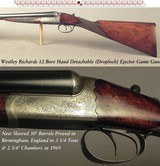 WESTLEY RICHARDS DROPLOCK 12- NEW 30