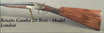 RENATO GAMBA 20 BORE ITALIAN SIDELOCK EJECTOR - MODEL LONDON - 27 3/4