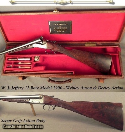 JEFFERY, W. J., 12 BORE BOXLOCK EJECT MODEL 1906 - 28