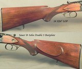 SAUER & SOHN - IF YOU WANT a NEW 1944 SUHL DRILLING, THIS IS IT - ABSOLUTELY & TOTALLY APPEARS UNFIRED - 98-99% - 16 x 16 x 8x57 JR - 100% CASE COLORS - 5 of 6