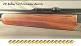 KRIEGHOFF 12 BORE - 7X57R - 222 REM. BUCH DRILLING - MADE 1979 - FACTORY PIVOT MOUNTS - SCHMIDT & BENDER 6 x 42 - DOUBLE UNDER LUGS w/ DOUBLE BITE - 6 of 6
