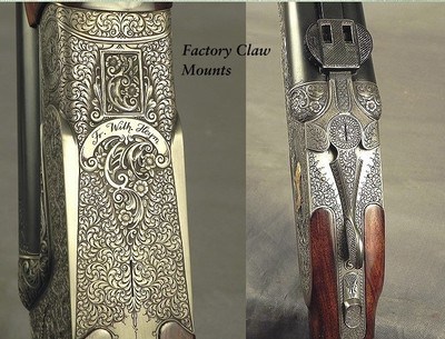 HEYM 375 H&H SIDELOCK MODEL 88 B DELUXE with GOLD INLAYS - LIKE BUYING it NEW - UPGRADE WOOD - 100% HAND CUT ENGRAVING by MASTER HENDRIK FRUEHAUF-SOLD - Image 6 of 7