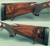 HEYM 375 H&H SIDELOCK MODEL 88 B DELUXE with GOLD INLAYS - LIKE BUYING it NEW - UPGRADED WOOD - 100% HAND CUT ENGRAVING by MASTER HENDRIK FRUEHAUF - 5 of 7