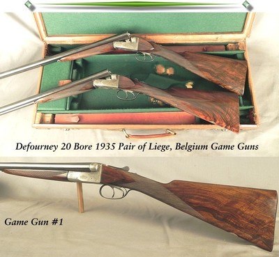 DEFORNEY 20 BORE PAIR- BELGIUM 1935 QUALITY- BOTH 26 3/4
