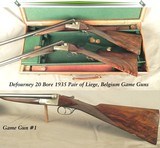 DEFORNEY 20 BORE PAIR- BELGIUM 1935 QUALITY- BOTH 26 3/4