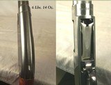 WINCHESTER MODEL 12 FEATHERWEIGHT with a AAA DELUXE WINCHESTER CHECKERED BUTTSTOCK -OVERALL ORIG BLUE at 99% -THE WOOD at 97% -TOTALLY APPEARS UNFIRED - 3 of 5