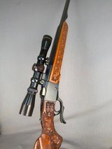 Ruger #1 Falling Block in 30-06 Carved w Champlin Barrel. - 6 of 11