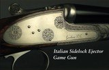 RENATO GAMBA 20 BORE ITALIAN SIDELOCK EJECTOR - MODEL LONDON - 27 3/4