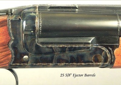 CHAPUIS LEFT HAND 375 H&H - MODEL IPHISI CLASSIC - VERY NICE WOOD - CASE COLORED FRAME - PIVOT MOUNTS - TRIJICON 1-6x24 SCOPE - 25 5/8