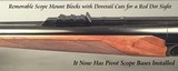 CHAPUIS LEFT HAND 375 H&H - MODEL IPHISI CLASSIC - VERY NICE WOOD - CASE COLORED FRAME - PIVOT MOUNTS - TRIJICON 1-6x24 SCOPE - 25 5/8