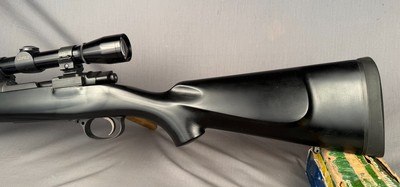 Mauser Model 98 Custom Rifle in 375 Ruger Bore Like New Crisp Trigger Great Hunting Gun Includes Scope - Image 11 of 14