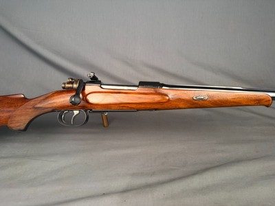 J.P. Sauer Commercial Mauser Action - 300 Win Mag - Octagon to Round - Integral Full Rib - Double Set Trigger - Was a 30-06 & Re-chambered - Image 5 of 9