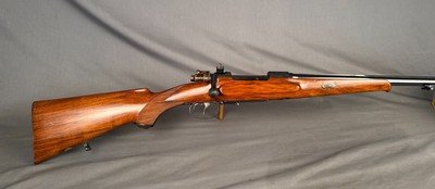 J.P. Sauer Commercial Mauser Action - 300 Win Mag - Octagon to Round - Integral Full Rib - Double Set Trigger - Was a 30-06 & Re-chambered - Image 1 of 9