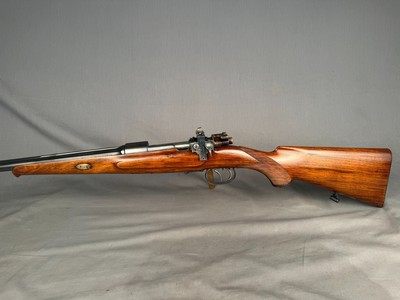 J.P. Sauer Commercial Mauser Action - 300 Win Mag - Octagon to Round - Integral Full Rib - Double Set Trigger - Was a 30-06 & Re-chambered - Image 9 of 9