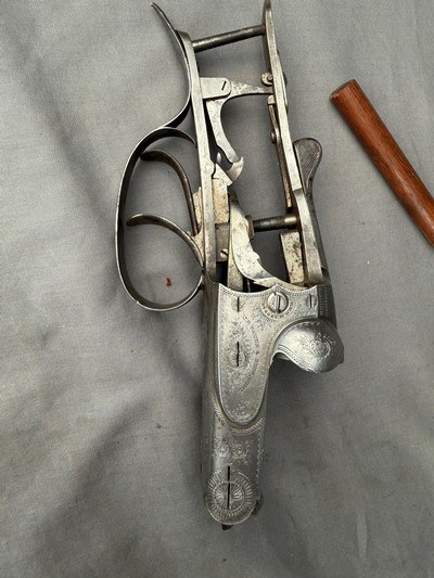 J.P. Sauer - Suhl - Pre -War Complete Action 12 Gauge - No Barrels - No Forend Metal - No Wood - Image 6 of 7