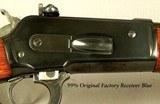 WINCHESTER MODEL 71 DELUXE - 1957 - BARREL BLUE 100% - RECEIVER BLUE - 99% - WOOD 98% - BORE as NEW - SLING SWIVELS - PEEP SIGHT - SUPER NICE! - Image 2 of 6