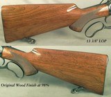 WINCHESTER MODEL 71 DELUXE - 1957 - BARREL BLUE 100% - RECEIVER BLUE - 99% - WOOD 98% - BORE as NEW - SLING SWIVELS - PEEP SIGHT - SUPER NICE! - Image 5 of 6