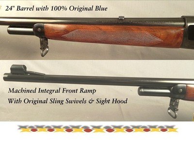 WINCHESTER MODEL 71 DELUXE - 1957 - BARREL BLUE 100% - RECEIVER BLUE - 99% - WOOD 98% - BORE as NEW - SLING SWIVELS - PEEP SIGHT - SUPER NICE! - Image 6 of 6
