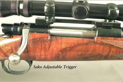 DALE GOENS - 243 WIN - FN MAUSER ACTION - AMERICAN CLASSIC STYLE with VERY NICE WORKMANSHIP - GOENS WRAP AROUND POINT PATTERN CHECKERING - RDFL 3 x 9 - Image 3 of 6