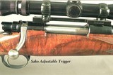 DALE GOENS - 243 WIN - FN MAUSER ACTION - AMERICAN CLASSIC STYLE with VERY NICE WORKMANSHIP - GOENS WRAP AROUND POINT PATTERN CHECKERING - RDFL 3 x 9 - Image 3 of 6