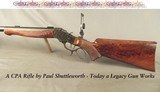 CPA RIFLE by PAUL SHUTTLEWORTH - REPLICATE STEVENS 44 1/2 SINGLE SHOT w/ 3 Bbls. - SILHOULETTE MODEL - DELUXE WOOD - .45-90 & .40-65 Win. & 22 LR