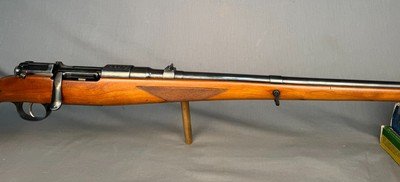 MANNLICHER SCHOENAUER 270 WIN - MODEL 1950 CARBINE- MADE in 1951- VERY NICE FULL LENGTH STOCK- SINGLE TRIGGER- NICE! - Image 4 of 14