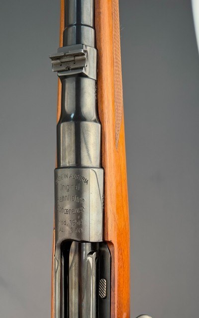MANNLICHER SCHOENAUER 270 WIN - MODEL 1950 CARBINE- MADE in 1951- VERY NICE FULL LENGTH STOCK- SINGLE TRIGGER- NICE! - Image 8 of 14
