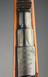 MANNLICHER SCHOENAUER 270 WIN - MODEL 1950 CARBINE- MADE in 1951- VERY NICE FULL LENGTH STOCK- SINGLE TRIGGER- NICE! - Image 7 of 14