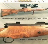 LEFT HAND DAKOTA 416 REM. MAG AFRICAN BEST GRADE - UNFIRED - EARLIER DAKOTA - SCHMIDT & BENDER 1.5 x 6 - 1/4 RIB with a FIXED STANDING SIGHT - 100% - Image 1 of 5