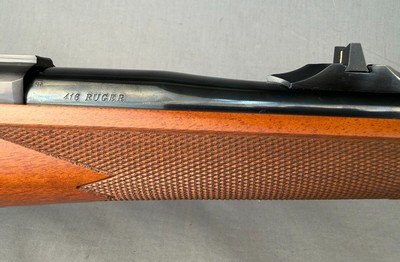 Ruger M77 Hawkeye Hunter LEFT HAND in 416. Ruger  LIKE NEW 100% WOOD 100% Checkering 100% Blue - Image 7 of 13