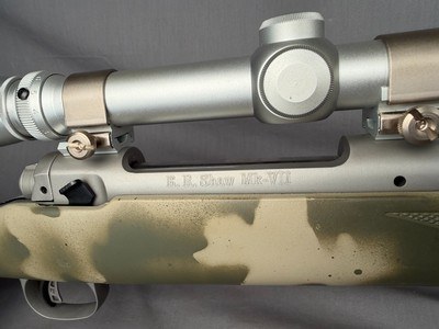 E.R. SHAW - MK-VII -SAVAGE ACTION - LEFT HAND - 338-06 ACKLEY - CUSTOM RIFLE - FLUTED BARREL - PENTAX 4-8x SCOPE - CRISP TRIGGER - Image 4 of 11