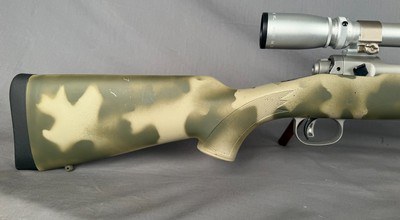 E.R. SHAW - MK-VII -SAVAGE ACTION - LEFT HAND - 338-06 ACKLEY - CUSTOM RIFLE - FLUTED BARREL - PENTAX 4-8x SCOPE - CRISP TRIGGER - Image 2 of 11