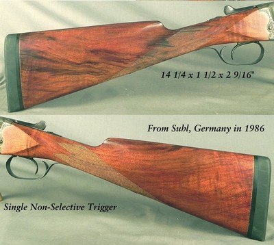 MERKEL 20 BORE - 1986 CLASSIC SUHL - MADE WHEN it WAS the REAL THING - ALSO HAVE a 28 & 16 NEARLY IDENTICAL - MODEL 201E -SINGLE NON-SELECTIVE TRIGGER - Image 4 of 5