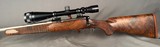 Savage Action Custom Rifle Left Hand in 22-250 REMINGTON 22In Barrel Beautiful Wood BSA Platinum Scope 6-24x - Image 2 of 12