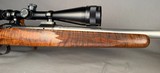 Savage Action Custom Rifle Left Hand in 22-250 REMINGTON 22In Barrel Beautiful Wood BSA Platinum Scope 6-24x - Image 9 of 12