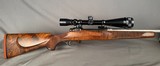 Savage Action Custom Rifle Left Hand in 22-250 REMINGTON 22In Barrel Beautiful Wood BSA Platinum Scope 6-24x - Image 1 of 12
