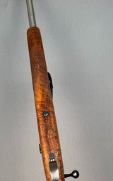 Savage Action Custom Rifle Left Hand in 22-250 REMINGTON 22In Barrel Beautiful Wood BSA Platinum Scope 6-24x - Image 10 of 12