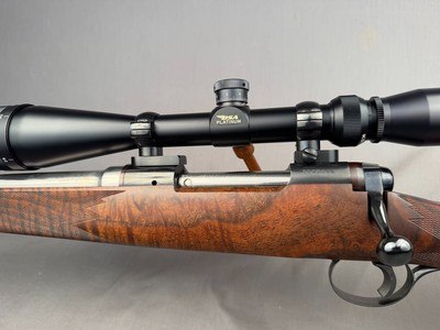 Savage Action Custom Rifle Left Hand in 22-250 REMINGTON 22In Barrel Beautiful Wood BSA Platinum Scope 6-24x - Image 5 of 12