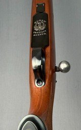 Ruger M77 Hawkeye Hunter LEFT HAND Threaded in 338 RCMLIKE NEW 100% WOOD 100% Checkering 100% Blue - Image 9 of 10