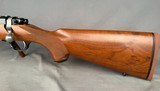 Ruger M77 Hawkeye Hunter LEFT HAND Threaded in 338 RCM LIKE NEW 100% WOOD 100% Checkering 100% Blue - Image 6 of 11