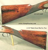 WESTLEY RICHARDS 4 BORE PERCUSSION SHOULDER WATERFOWLER PUNT GUN - 14 Lbs. 10 Oz. - 42