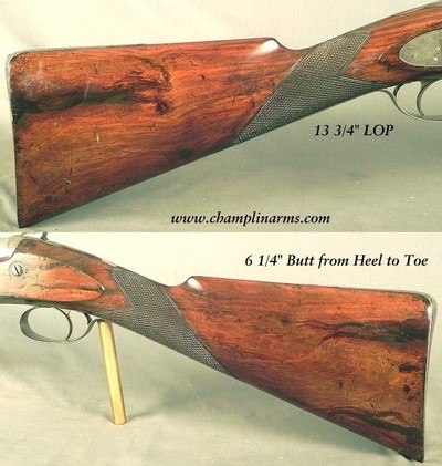 WESTLEY RICHARDS 4 BORE PERCUSSION SHOULDER WATERFOWLER PUNT GUN - 14 Lbs. 10 Oz. - 42