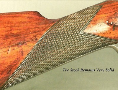 WESTLEY RICHARDS 4 BORE PERCUSSION SHOULDER WATERFOWLER PUNT GUN - 14 Lbs. 10 Oz. - 42
