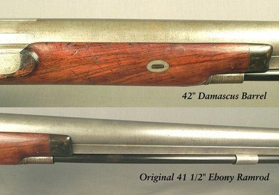 WESTLEY RICHARDS 4 BORE PERCUSSION SHOULDER WATERFOWLER PUNT GUN - 14 Lbs. 10 Oz. - 42