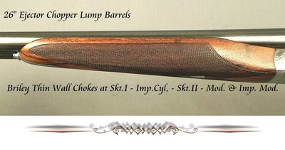 F.LLI RIZZINI 20 BORE MODEL R2-E - SUPERB WOOD & ENGRAVING - UNUSUAL SIDE PLATES - BRILEY CHOKES - SINGLE TRIGGER - OVERALL a 95% PIECE - CASED - Image 9 of 9