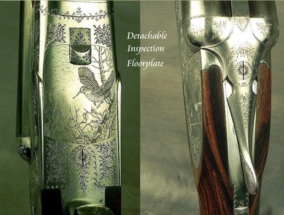 F.LLI RIZZINI 20 BORE MODEL R2-E - SUPERB WOOD & ENGRAVING - UNUSUAL SIDE PLATES - BRILEY CHOKES - SINGLE TRIGGER - OVERALL a 95% PIECE - CASED - Image 7 of 9