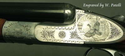 F.LLI RIZZINI 20 BORE MODEL R2-E - SUPERB WOOD & ENGRAVING - UNUSUAL SIDE PLATES - BRILEY CHOKES - SINGLE TRIGGER - OVERALL a 95% PIECE - CASED - NICE - Image 2 of 9