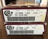 Colt Custom Cobra Set NIB and Lettered - 1 of 1