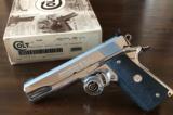 Colt NIB Bright Stainless National Match Gold Cup Enhanced 45 - 1 of 10